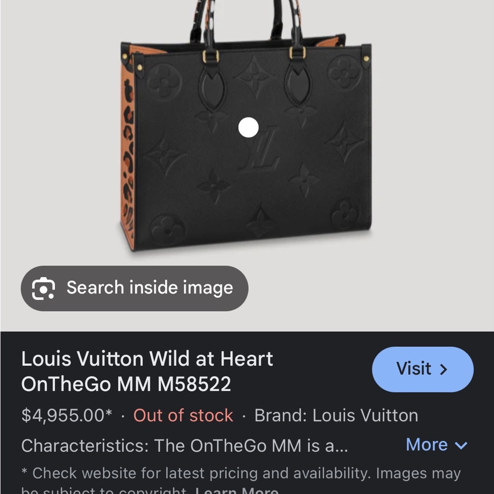 Louis Vuitton black, leapord and zebra print